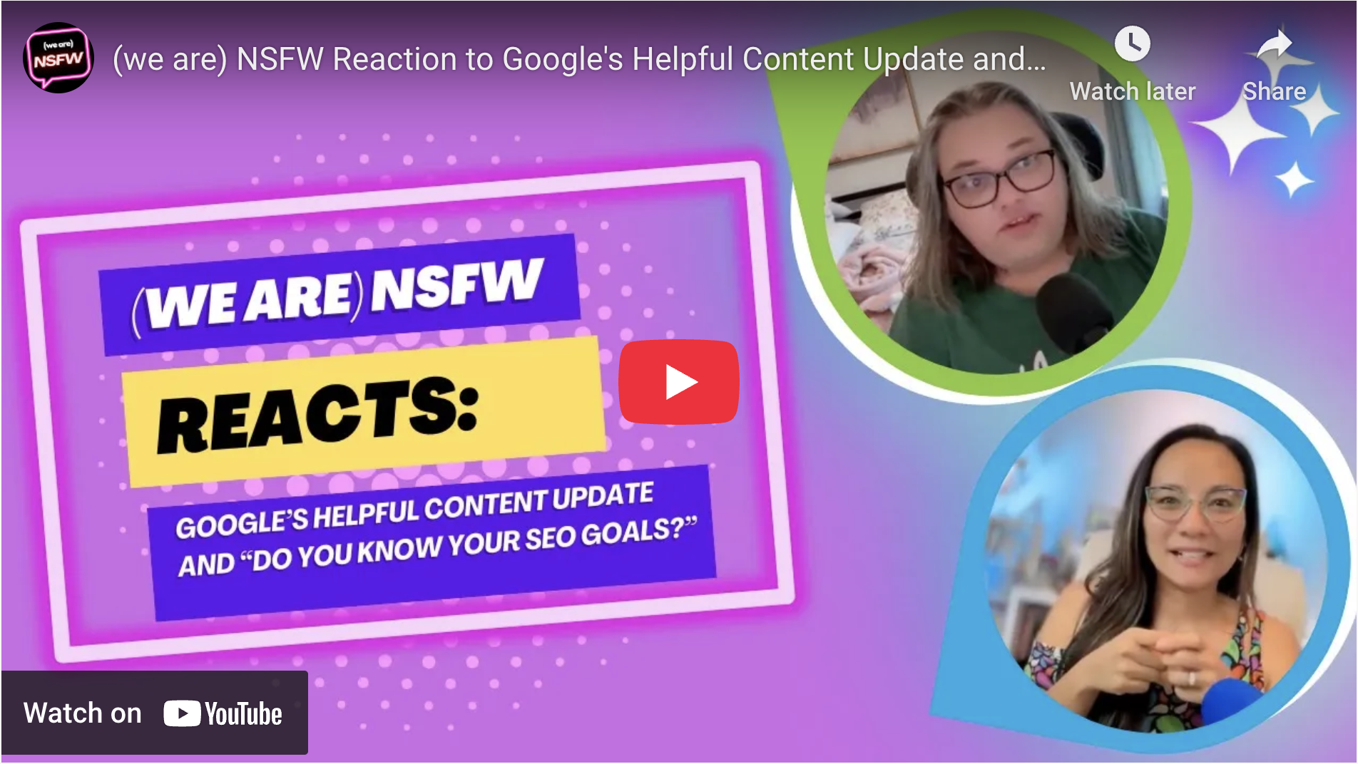 Reaction to Google’s Helpful Content Update and ask, “Do you know your SEO goals?”